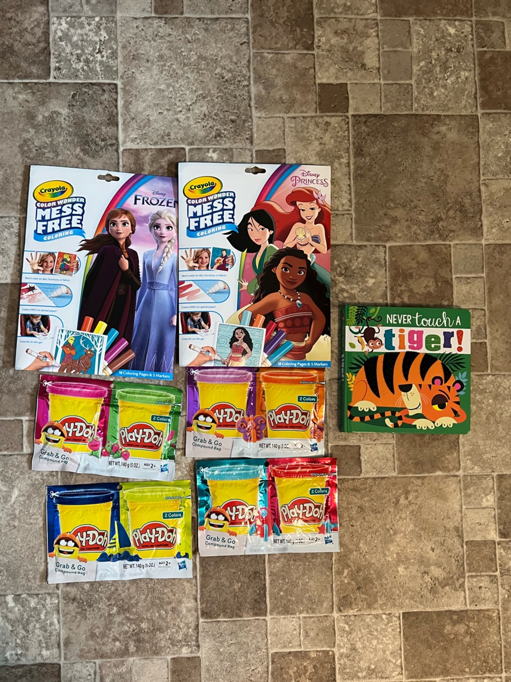 Set of kids items - Color Wonder, Play-Doh and Book